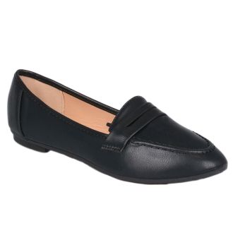 Κλασσικά μοκασίνια σε μαύρο χρώμα BLACK 404187