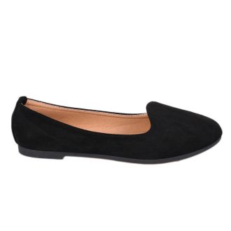 Μαύρες σουέντ μπαλαρίνες BLACK 467018