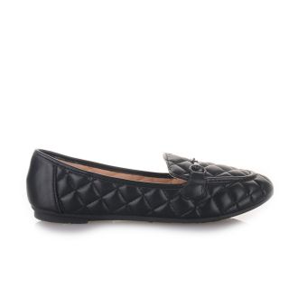 Καπιτονέ μοκασίνια σε μαύρο χρώμα BLACK 538423