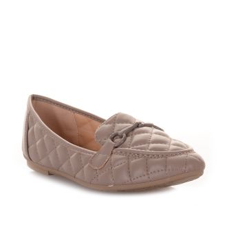 Καπιτονέ μοκασίνια με αγκράφα KHAKI 631072