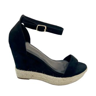 Γυναικείες πλατφόρμες σε μαύρο χρώμα BLACK 650133