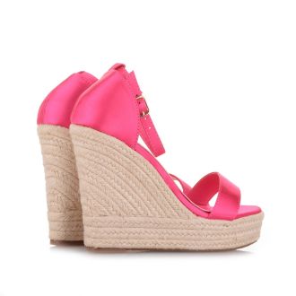 Πλατφόρμες Σατέν σε Φούξια Χρώμα FUCHSIA 651254