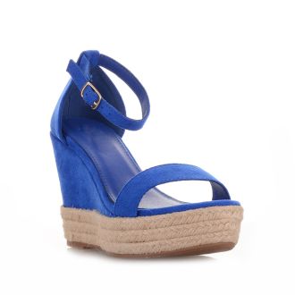 Μπλε σουέντ Πλατφόρμες BLUE 651255