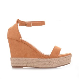 Γυναικείες πλατφόρμες σε camel χρώμα CAMEL 651256