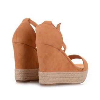 Γυναικείες πλατφόρμες σε camel χρώμα CAMEL 651256
