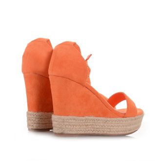 Σουέντ Πορτοκαλί πλατφόρμες ORANGE 651257