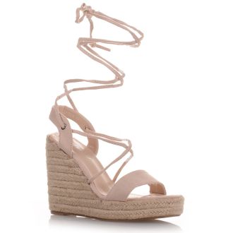 Πλατφόρμες Lace Up με Σχοινί BEIGE 669045