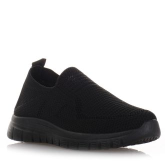 Μαύρο sneakers ελαστικό τύπου κάλτσα BLACK 669777