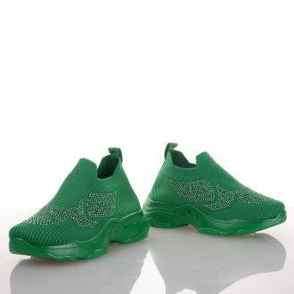 Γυναικεία αθλητικά τύπου κάλτσα σε πράσινο χρώμα GREEN 672448