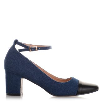 Denim Γόβες με μπαρέτα BLUE 694183