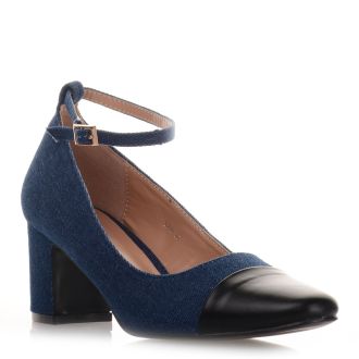 Denim Γόβες με μπαρέτα BLUE 694183