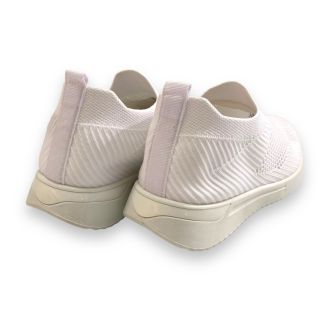 Λευκό sneakers ελαστικό τύπου κάλτσα WHITE 702178