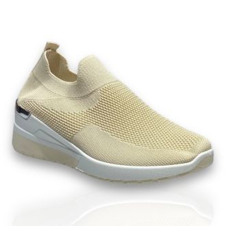 Γυναικεία Sneakers Κάλτσα σε μπέζ χρώμα BEIGE 702410