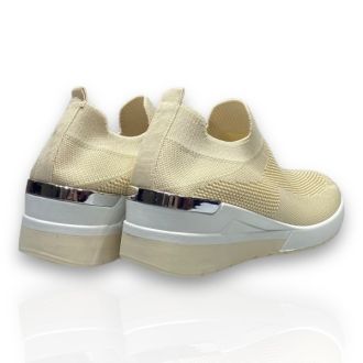Γυναικεία Sneakers Κάλτσα σε μπέζ χρώμα BEIGE 702410