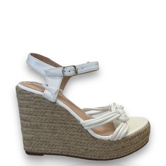 Γυναικείες λευκές πλατφόρμες WHITE 702974