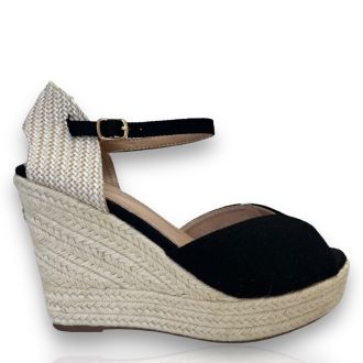 Γυναικείες μαύρες πλατφόρμες BLACK 702980