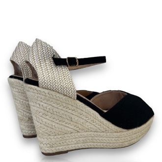 Γυναικείες μαύρες πλατφόρμες BLACK 702980