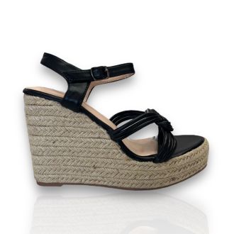 Γυναικείες μαύρες πλατφόρμες BLACK 702996