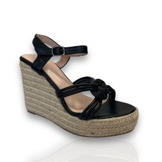 Γυναικείες μαύρες πλατφόρμες BLACK 702996