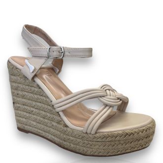 Γυναικείες μπέζ πλατφόρμες BEIGE 703004