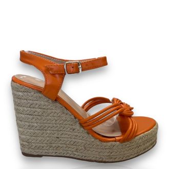 Γυναικείες πορτοκαλί πλατφόρμες ORANGE 703010