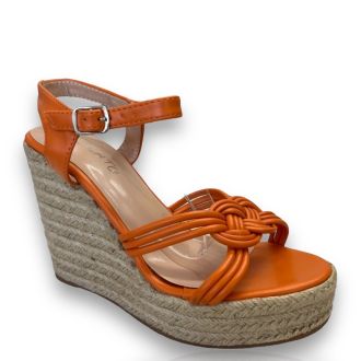 Γυναικείες πορτοκαλί πλατφόρμες ORANGE 703010