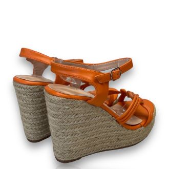 Γυναικείες πορτοκαλί πλατφόρμες ORANGE 703010