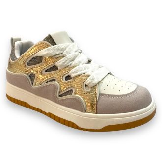 Γυναικεία αθλητικά σε χρυσό χρώμα GOLD 703948