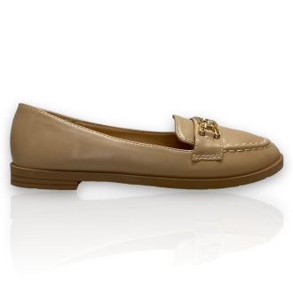 Γυναικεία μοκασίνια σε μπέζ χρώμα BEIGE 704223