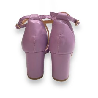 Γυναικείες μωβ με χοντρό τακούνι PURPLE 704524