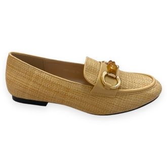 Γυναικεία loafers σε μπέζ χρώμα BEIGE 704964