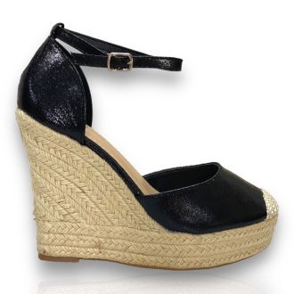 Γυναικείες μαύρες πλατφόρμες BLACK 705276