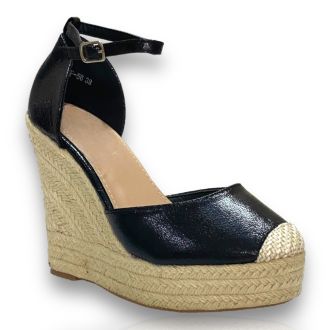 Γυναικείες μαύρες πλατφόρμες BLACK 705276