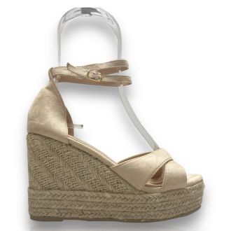 Γυναικείες μπέζ πλατφόρμες BEIGE 706208
