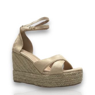 Γυναικείες μπέζ πλατφόρμες BEIGE 706208