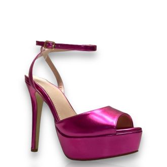Γυναικεία μεταλιζέ πέδιλα FUCHSIA 706231
