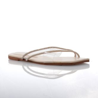 Γυναικεία σανδάλια με διαφάνεια BEIGE 708099