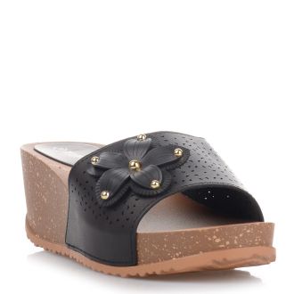 Γυναικείες μαύρες πλατφόρμες BLACK 708447