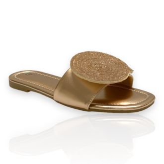 Γυναικεία σανδάλια σε σαμπανί χρώμα CHAMPAGNE 708781