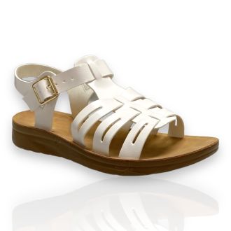 Γυναικεία λευκά σανδάλια WHITE 708884