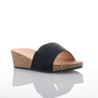 Γυναικείες πλατφόρμες σε μαύρο χρώμα BLACK 709242