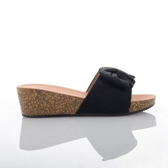 Γυναικείες πλατφόρμες σε μαύρο χρώμα BLACK 709255