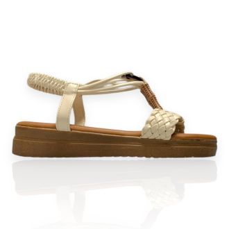 Μπέζ Γυναικεία Flatforms BEIGE 709525
