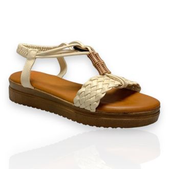 Μπέζ Γυναικεία Flatforms BEIGE 709525