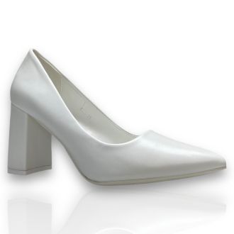 Γυναικείες λευκές γόβες WHITE 710260