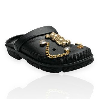 Γυναικείες σαγιονάρες σε μαύρο χρ΄ωμα BLACK 711675