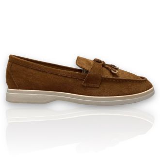 Γυναικεία μοκασίνια σε καμλό χρώμα CAMEL 717534