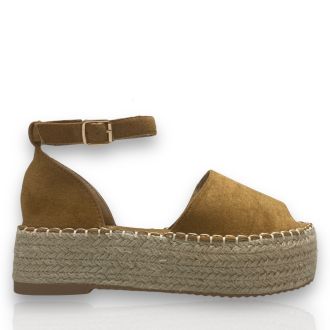 Γυναικείες πλατφόρμες σε καμηλό χρώμα  717559