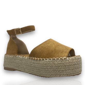 Γυναικείες πλατφόρμες σε καμηλό χρώμα  717559