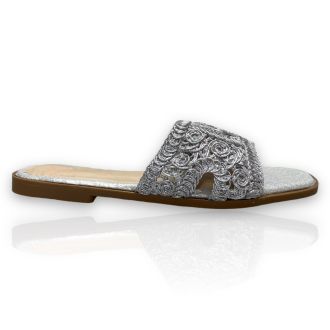 Γυναικεία σανδάλια σε ασημί χρώμα SILVER 717998